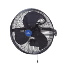 14 in. 3 speed wall mount outdoor waterproof fan | iliving pull chain steel air