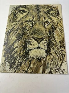 De colección. Impresión coleccionable Fritz Rudolph Hug titulada LOWE Impresionist Lion - Imagen 1 de 8