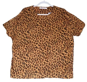 NEU We The Free People Damenshirt klein braun Gepard Tier Übergröße neu mit Etikett $ 58 - Bild 1 von 11