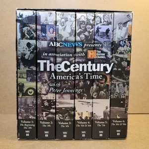 History Channel VHS 6 Tape Box Set The Century America's Time ABC News Y2K 1990s - Picture 1 of 10