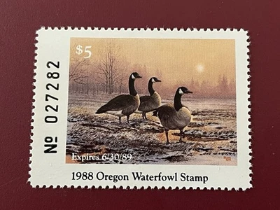1988 OREGON WATERFOWL  STAMP MNH - Image 1 of 2