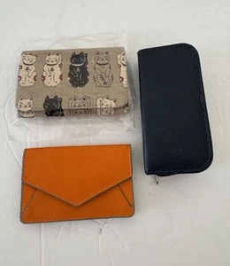 Leder Kreditkartenetui RFID Schutz Reise Zubehör Set 3 Maniküre Geldbörse - Bild 1 von 16