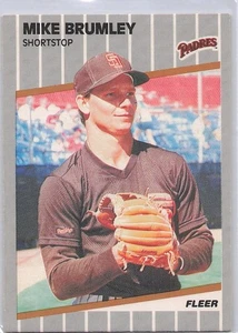 1989 Fleer Mike Brumley #302 - Picture 1 of 2