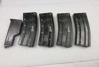 4x cargadores Ares translúcidos 140ª tapa media + cargador de velocidad para M4 Airsoft AEG Foto 1 de 4