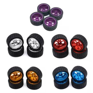 4x Metal Upgrade Wheels and Tires For MJX Hyper Go 14302 14301 1/14 RC Car Parts - Picture 1 of 12