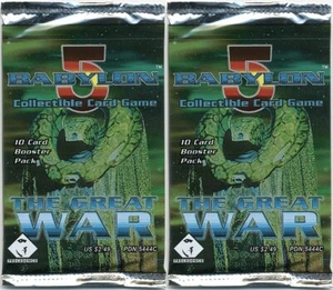 2x Babylon 5 CCG The Great War Booster Pack Precedenza TCG Nuovo - Foto 1 di 1