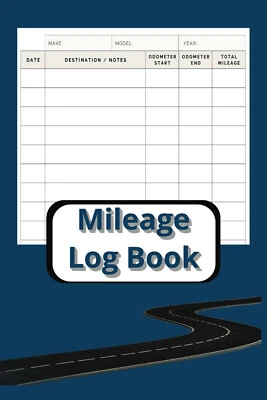 ZIZZOO Mileage Record Log Book 6 X 9 In Size Log Over 1836 Journeys