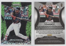 2019 Panini Prizm Lime Green Donut Circle Prizm /199 Jose Ramirez #21
