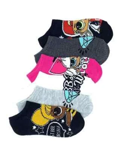 LOL Surprise No Show Socks Big Girls Multicolor - Pair of 6 - Picture 1 of 17