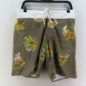 Billabong Board Shorts Mens Adult Size 32 Dark Green Surf Swim Beach - Picture 1 of 10