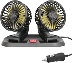 Car Fan, 360 Degree Level Adjustment 2 Speed 12V Fan of - Picture 1 of 6