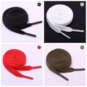 "Lote de 10 pares de cordones de zapatos planos/grasos para zapatillas deportivas zapatos cordones cuerda 31",39",47" - Imagen 1 de 12