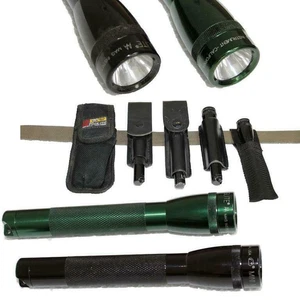 Portacintura in pelle su lavaggio polizia mini Maglite AA torcia 14,5 cm - Foto 1 di 7