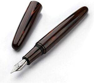 Wancher Dream Pen Marble Brown Fountain Pen Cigar type (167a)