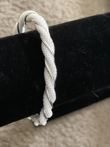 925 Silver Bangle Bracelet - Picture 1 of 4