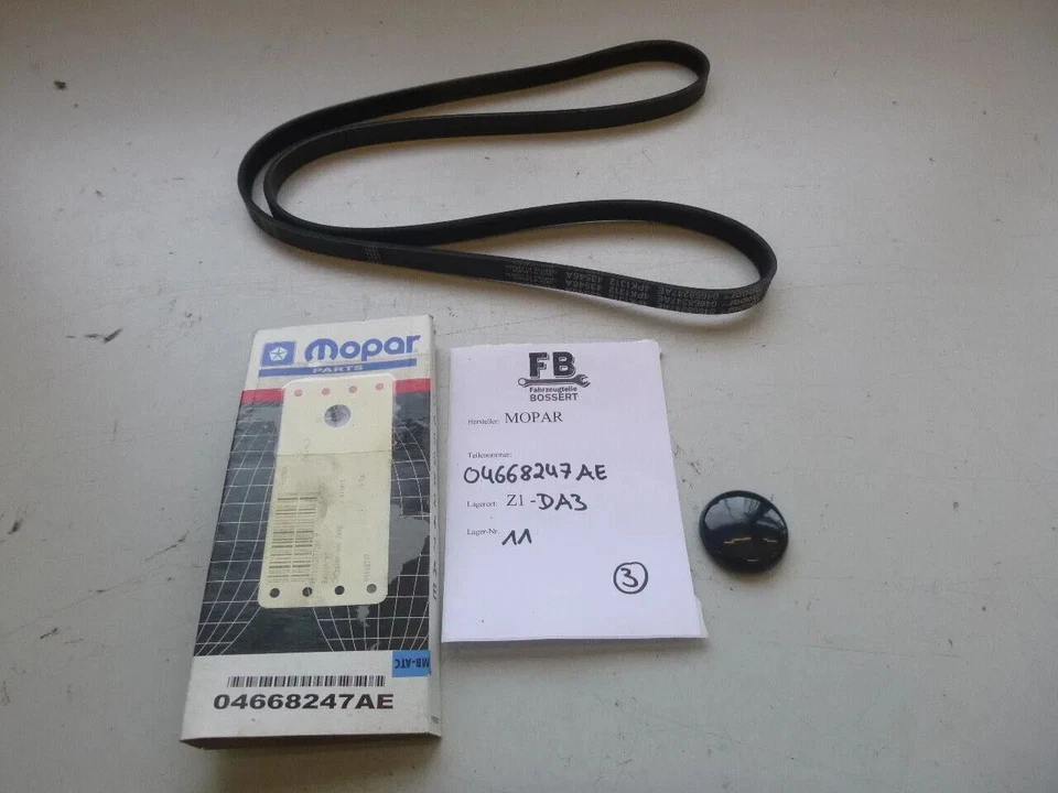 CHRYSLER PT CRUISER 2.0 2.4 Neon Keilriemen Keilrippenriemen Mopar 4668247AE - Imagem 1 de 4