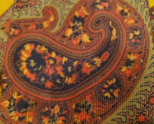BULLOCK & JONES ~ RUST & OLIVE PAISLEY ~ MENS DRESS SHIRT SUIT TIE ~ 59" - Picture 1 of 5