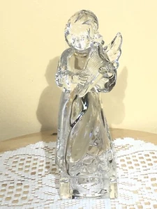 Mikasa~Colección Herald~Estatuilla Cristal Plomo Arpa Angélica 7.5X3W" Alemania~Caja - Imagen 1 de 9