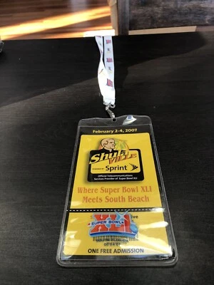 Super Bowl Party Pass 2/2 - 4/2007 Shula Ville South Beach, Miami - Image 1 of 2