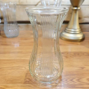 Vase Glass Ribbed Flared 4086-B 8½ in. Hoosier - Swanky Barn - Picture 1 of 12