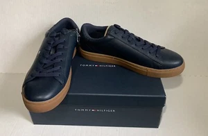 Tommy Hilfiger Men's Sz 10.5M Navy Blue Lace Up Low Top Sneakers - Picture 1 of 6