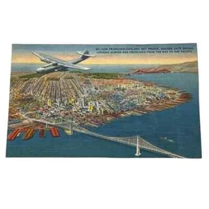 AK San Francisco Oakland Bay Bridge Golden Gate Bridge Kalifornien B439 - Bild 1 von 2