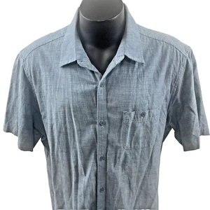 Billabong Short Sleeve Shirt Men Size XLarge Blue Casual Surf Pocket Logo - Picture 1 of 11