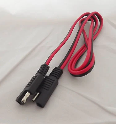 10pcs 3ft 1m Battery SAE To SAE DC Power Automotive Connector Cable Cord 14AWG - Image 1 of 4