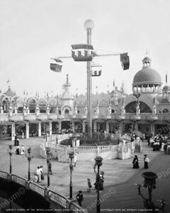 Whirl Of The Whirl Ride Coney Island 1905 Classic 8 by 10 Reprint Photograph