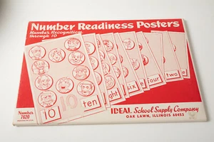 Number Readiness Posters (A4L) Ideal School Supply Company No 7620 Learning Tool - Picture 1 of 12