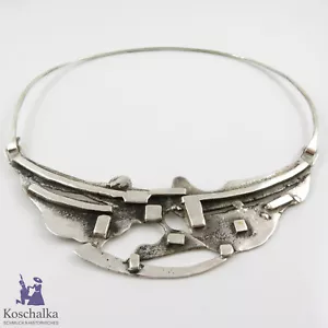 Brutalist Vintage Halsreif / Collier aus 835er Silber (E5327) - Bild 1 von 7