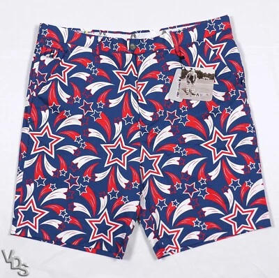 全新 Royal & Awesome Shooting Pars 短裤 男式 44 x 10L ~ 7 月 4 日 烟花 — 第 1/4 张图片