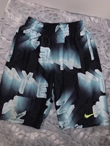NIKE swim trunks mesh lined teal/Black youth L (12-13 years old) - Picture 1 of 2