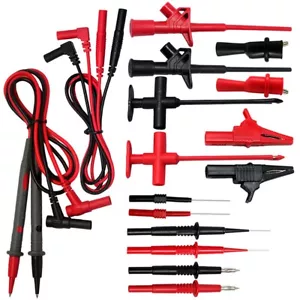 AideTek Automotive 9 in 1 Silicone per Multimetro Tester Test Cavi 32A TLP20169 - Foto 1 di 9
