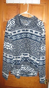 Herren Mountain Ridge Fleece Button Down Jacke/Hemd. Neu - Bild 1 von 3