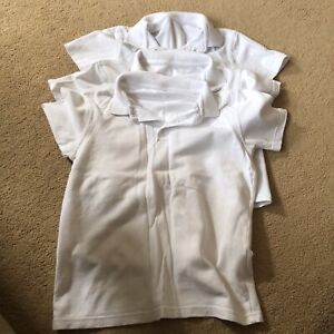 Girls or boys white polo shirt bundle 9-10 years
