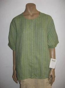 NWT SPRING FLAX LINO GENEROSO BLUSA DE NIÑA 1G, 2G, 3G / 4 colores $100+ VALOR - Imagen 1 de 6