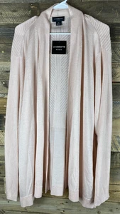Liz Claiborne Women’s Plus Sz 4X Pink Soft Open Front Cardigan NWT - Picture 1 of 10