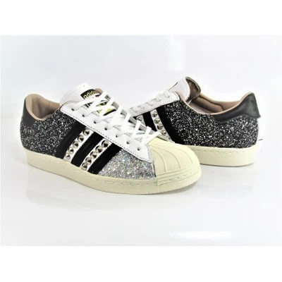 SUPERSTAR S80 CUSTUM TALLONE PUNTA GLITTER BORCHIE FINITURA - Immagine 1 di 4