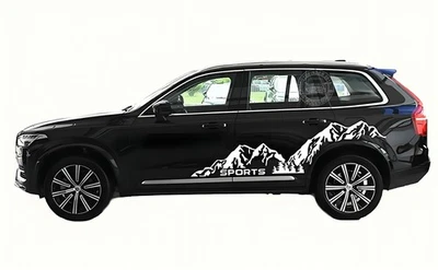 Calcomanía de vinilo gráfica lado nieve montaña lado coche para Volvo Xc60 Xc90 S60 Xc40 Foto 1 de 4