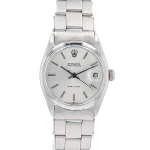 ROLEX Damenuhr Oyster-Date Precision 6266 Edelstahl Midsize - Bild 1 von 10