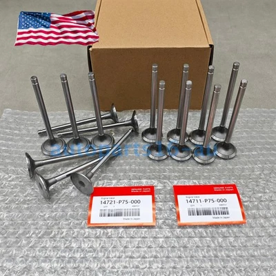 OEM Intake Exhaust Valves For 90-01 Honda CRV Acura Integra B18A1 B18B1 USA - Image 1 of 4