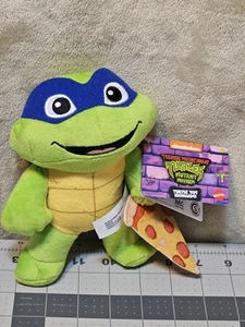 Teenage Mutant Ninja Turtles Mutant Mayhem Turtle Tot Leonardo 7" Cute Plush - Picture 1 of 7