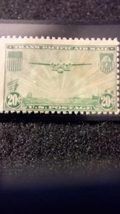 U.S. Stamps, Scott #C20, Green, Airmail, 20 cent, M/F/NG, 1935, Trans-Pacific - Picture 1 of 3