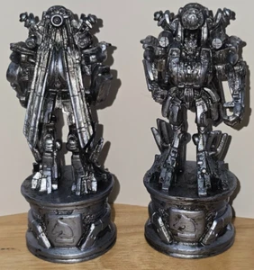 Transformers Chess Set 2006 DECEPTICON Replacement Pieces BLACKOUT x2 (rook) - Picture 1 of 4