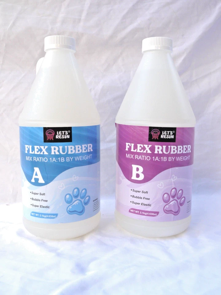 LET'S RESIN Flüssigsilikon für Squishy Maker, 4,63 Pfund Super Soft Flex Gummi - Bild 1 von 1
