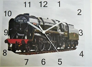 Britannia Class 4-6-2 Pacific steam locomotive wall hanging clock train 70000 - Picture 1 of 2