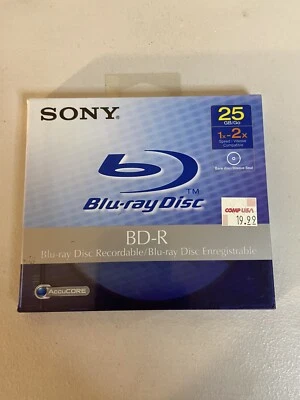 SONY Blu-Ray Disc BD-R 25GB 1-2X Recordable. NEW. SEALED AccuCore - Image 1 of 4