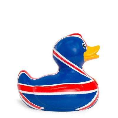 Bud Duck Luxury Brit Flag 10 cm giocattolo da bagno da collezione anatre divertente regalo da collezione