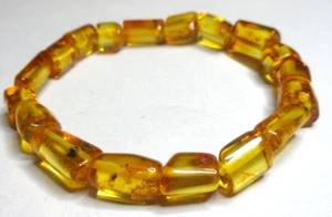 PULSERA ÁMBAR BÁLTICO GENUINA - COLOR MIEL - Tubo - Imagen 1 de 9